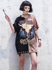 Hip-hop Printed Mini Dress
