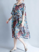 National Style Chiffon Long Dress