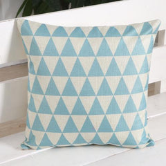Triangle Plaid Pillow Case