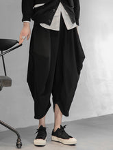 Women Personality Loose Solid Color Suspenders Casual Pants