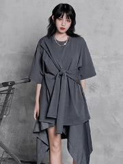 Original Solid Irregularity T-Shirts Tops