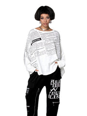 Letter Print Loose T-Shirt