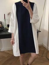 Loose Simple Split-joint Mini Dresses