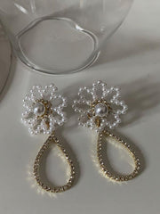 Original Shiny Floral Waterdrop Earrings