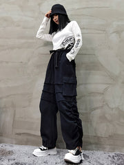 Solid Casual Loose Pants