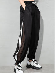 Transparent Loose Fit Sports Casual Pants