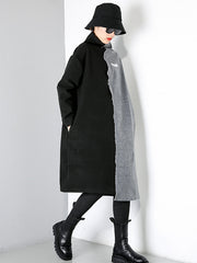 Women Splicing Pullover Solid Color Dress