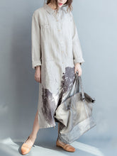 Women Loose Collar Solid Color Casual Shirt