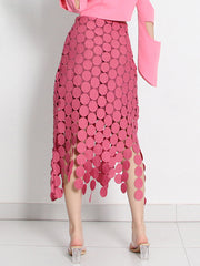 Urban Irregularity Tasseled Embroidered Skirts