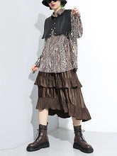 Women Irregular Solid Color Skirt