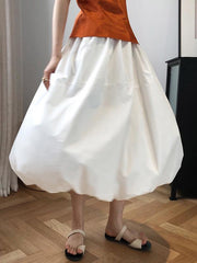 Casual A-Line Chic Bubble Skirt
