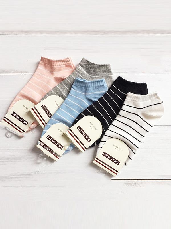 Cotton Striped Sports Socks