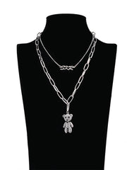 Fashion Retro Cute Bear Necklace Accessories