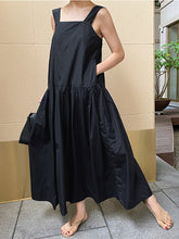 Women Over Knee Ruffle Doll Dress Casual Suspender Dress