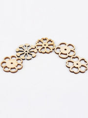 Hollow Flower Pattern Wood Piece
