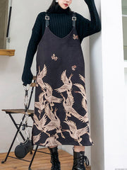 Women Printed Sleeveless Slim Dress