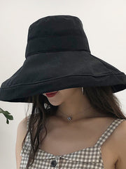 Retro Solid Color High Top Fisherman's Hats