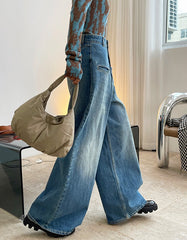 Pleated Stitching Solid Color Shoulder Bag