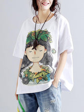 Loose Plus Size White shirt