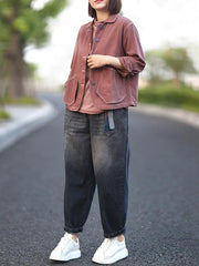 Loose Casual Lapel Short Outwear