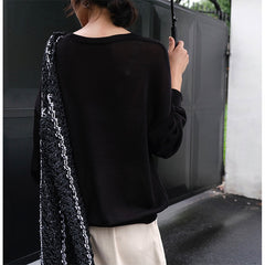 Simple Solid Color Crewneck Sweater