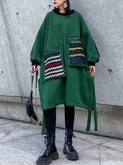 Women Plus Fleece Thick Loose Sweatshirt