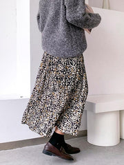 Casual Chiffon Floral A-Line Skirts