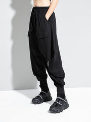 Women Loose Solid Color Casual Pants