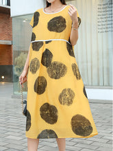 Loose Slim Polka Dot Print Casual Dress