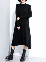 Women Round Neck Pullover Dress