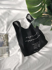 Letter Canvas Coffee Bag