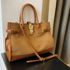 Retro Large Capacity Messenger Handbag Dual-Use