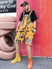 Original Retro Printed Overall Jumpsuit