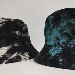 Tie Dye Printed Ink Street Double Sided Fisherman Hat