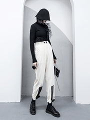 Casual Solid Empire Capri-Pants Bottoms