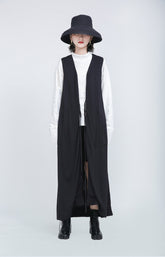Wild Loose And Long Dark Sleeveless Vest Top