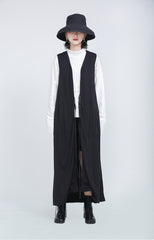 Wild Loose And Long Dark Sleeveless Vest Top