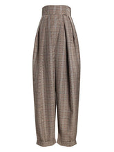 Vintage Plaid Empire Bloomers Pants