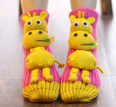 Christmas Creative 3D Design Snowman Floor Socks