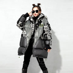 Leisure Loose Stitching Down Coat