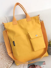 3 Colors With-pockets Canvas Handbag
