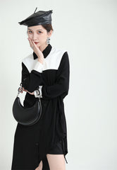 Original Design Irregular Drawstring Midi Dress