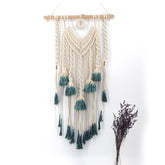 Tie-dyed Colorful Tasseled Crochet Decoration