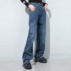 Solid Color Casual Jeans