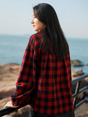 Loose Comfortable Plaid Shirt
