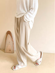 High Waist Loose Straight Casual Pants