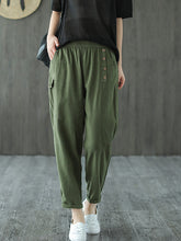 Casual Elasticity Waist Pants Bottoms