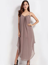 Casual V-Neck Backless Maxi Dress