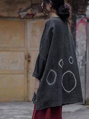 Women Round Neck Tie Dye Loose Pullover T-Shirt