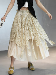 Tie-Dyed Irregular Jacquard Skirts